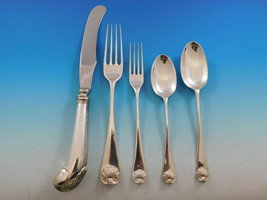 Williamsburg Shell by Stieff Sterling Silver Flatware Set 8 Dinner Service 44 pc - £3,758.97 GBP