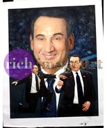 Mike Krzyzewski Duke Blue Devils Basketball Coach K Original Oil Paintin... - $5,255.70 CAD