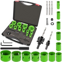 The 22-Piece Bi-Metal Hole Saw Kit Includes Drill Bits For Metal, Pvc Bo... - £41.15 GBP