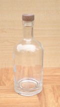 750 ml Clear Cork Top Empty Flask Glass Bottle - £23.35 GBP