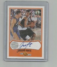 Joseph Forte (Boston) 2002-03 Topps Team Topps Certified Autographed Card #HA-JF - $9.49