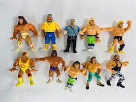 Lot Of 10 Vintage Wrestling Action Figures  Ultimate Warrior Hulk Hogan Shawn - £159.86 GBP