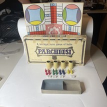 Vintage Parcheesi Gold Seal Edition 1959 Selchow &amp; Righter co. Complete Set - £11.03 GBP