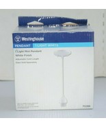 Westinghouse 1-Light White Adjustable Mini Pendant (70286) - $19.79