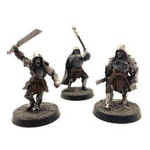 Mordor Uruk-hai 3 Painted Miniatures Warriors Half-orc Rogue Middle-Earth - $54.99