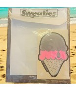 Sweaties Retro Vtg 1980’s Velour Iron-On Transfer Pink Grey Ice Cream Co... - $264.64 MXN