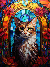 Church Cat Diamond Painting Kits 5D Diamond Art Kits for Adults DIY Gift - £11.81 GBP+