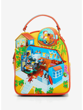 Disney Lilo &amp; Stitch Vibrant Beach House Scene Mini Backpack - $1,397.99 MXN
