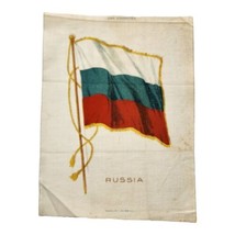 Russian Country Flag Zira 1910 Cigarette Tobacco Silk Factory No 7 N.J. - £7.46 GBP