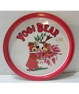 Vintage 1979 Hanna-Barbera Yogi Bear Metal Tin Round Serving Tray 10.75&#39;&#39; - £54.91 GBP