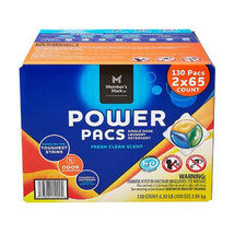 Member&#39;S Mark Laundry Detergent Power Pacs, Fresh Clean Scent (130 Ct.) - £34.77 GBP