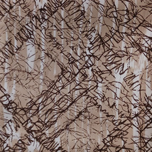 Fabric Synthetic Polyester Abstract Geometric Bamboo Tree Bark 48 W 4 1/2 Yards - £23.98 GBP