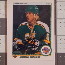 Mike Modano Signed Upper Deck Rookie Card JSA Coa Dallas Stars Autographed - $73.66