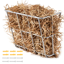 VEVOR Hay Feeder 18.5 Gal 24.4" Wall-Mount Steel Rack Sheep Horse Indoor... - $35.90
