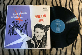 GENE VINCENT ♫  BLUEJEAN BOP! ♫ 1957 1ST PRESS T-764 $600BV MONO TURQUOI... - $338.62