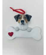 Personalized Jack Russell Terrier Dog Name Christmas Ornament Figure Heart - £11.79 GBP