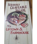 Potbelly Sandwich Works 2000s Uptown Farmhouse Salad Promotional Sign 22... - $848.62 CAD