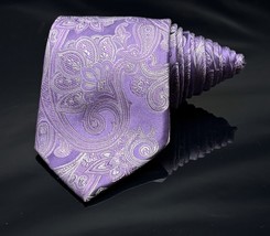 DONALD J. TRUMP  Signature Collection Purple Paisley  TIE 100% SILK  60” - $101.20