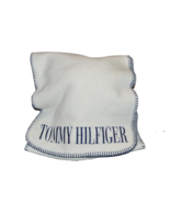 Vtg 90s Tommy Hilfiger Spell Out Fleece Winter Neck Scarf Scarve White P... - $32.62