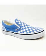 Vans Classic Slip On (Checkerboard) Pale Iris True White Youth Kids Shoes - £35.84 GBP