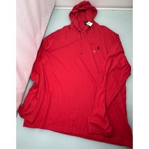 Polo Ralph Lauren Men Hoodie T Shirt Red Lightweight Pullover XL New NWT - $39.57
