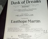 Dusk Of Dreams Sheet Music By Taylor &amp; Martin 1920 - $5.94