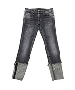 R13 Kate Skinny W/ Let Down Hem Cuffed 26 Fits 28x25 RARE Factory Splatter! - $114.87 CAD