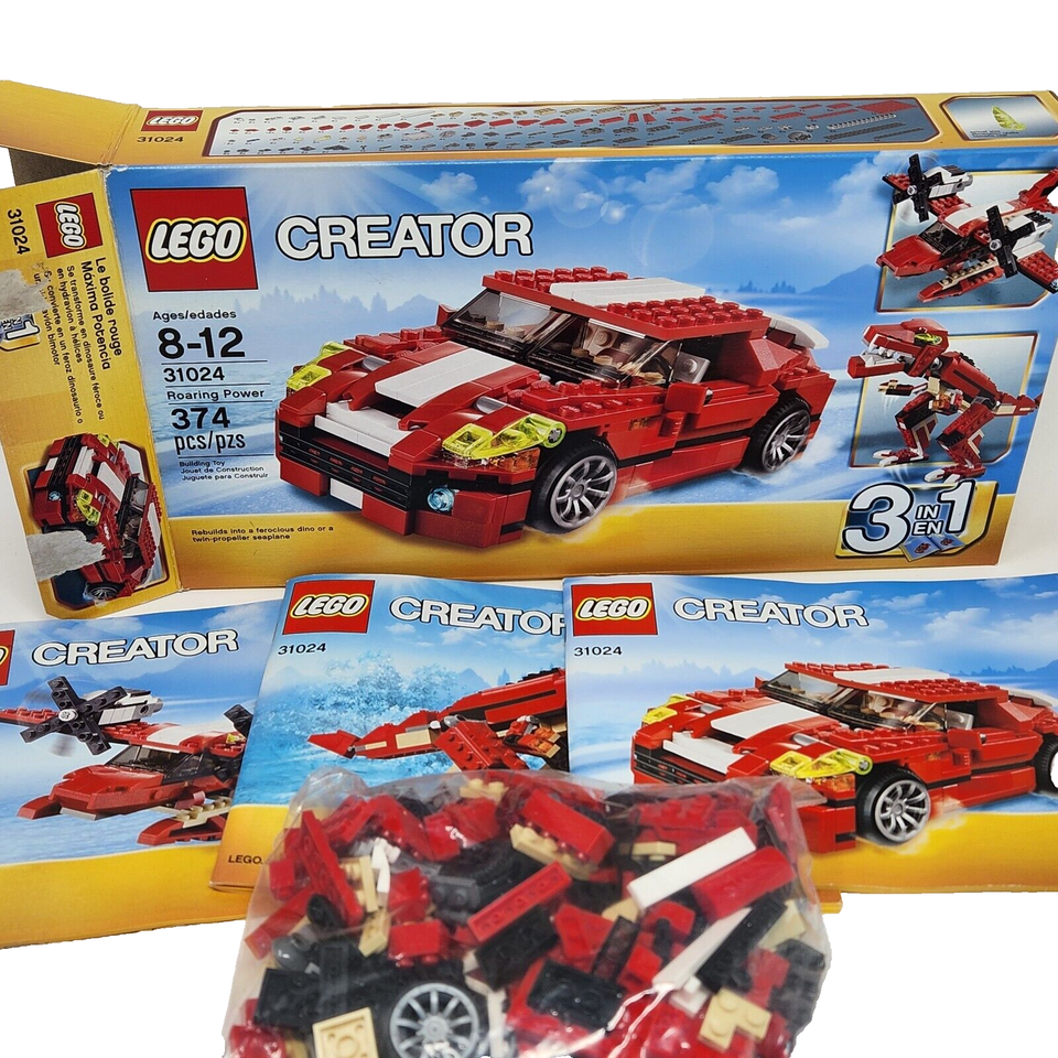 LEGO CREATOR 3 IN 1 ROARING POWER # 31024 100% COMPLETE BOX + INSTRUCTIONS - $23.75