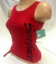 Women&#39;s JLO by Jennifer Lopez Red | Navy Sweetface Tank Top NWT - £31.01 GBP