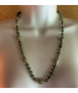 Vintage Estate Graduated Jade Beaded Necklace 23&quot; - £38.44 GBP