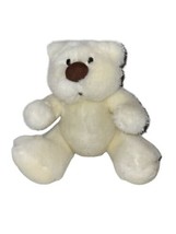 Vintage Russ Berrie Honey Bears White plush stuffed animal Toy 651 7&quot; - £8.85 GBP