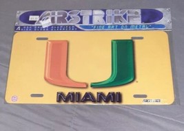 University of Miami Hurricanes .032 Gauge Aluminum High Gloss License Pl... - $280.75 MXN