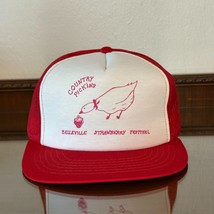 Vintage Belleville Michigan Strawberry Festival Snapback Hat Country Pic... - $287.93 MXN