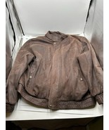 Vtg Wilsons Adventure Bound Brown Leather Bomber Flight Jacket Coat Mens... - $118.79