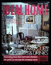 Ideal Home Magazine July 1991 mbox1544 Barbecues, Desserts &amp; Drinks - £4.89 GBP