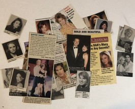 Bold And The Beautiful Vintage Clippings Lot Of 25 Small Images Soap Opera - £4.01 GBP