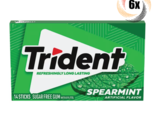6x Packs Trident Spearmint Flavor Sugar Free Chewing Gum | 14 Sticks Per... - $15.52