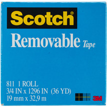 Scotch (R) Removable Tape .75&quot;X36yd- - £13.21 GBP