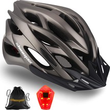 Bike Helmet Men Women, Shinmax Bicycle Helmet With Rear Light And Detachable - £37.54 GBP