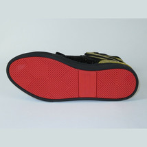 Men High Top Shoes By FIESSO AURELIO GARCIA ,Fancy Rhine stones 2402 Black Gold image 8