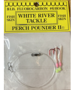 White River Tackle X90158C1 Perch Pounder 2 #6 Hook 8lb-Pearl/Pink-New-S... - £68.94 GBP