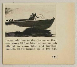 1958 Magazine Photo Grumman 18&#39; 7&quot; Aluminum Boats Up to 100-HP Outboard - $9.28