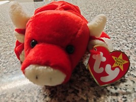 Ty Beanie Babies Snort the Red Bull (handmade in Indonesia) P.E.  Pellets - $17.99