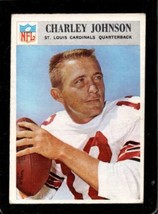 1966 Philadelphia #163 Charley Johnson Good Cardinals *XB36518 - £0.98 GBP