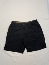 Tommy Bahama Silk Pleated Shorts Black Mens Waist 38” Dry Clean - £13.77 GBP