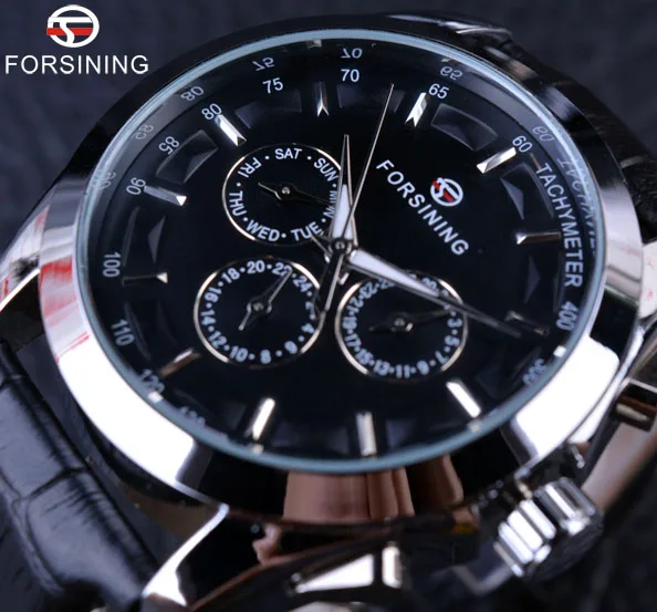 Watch Forsining 2016 Retro Fashion Designer Dial Decoration Leather  Men   Autom - $90.26