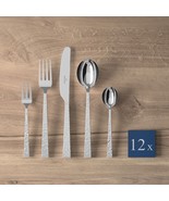 Blacksmith by Villeroy &amp; Boch Stainless Steel Flatware Set Hammered 60 p... - £432.77 GBP