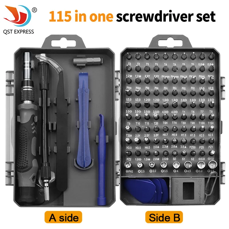 115 In 1 Screwdriver Set Magnetic Screwdriver Set Phone Repair PC Tool Kit Preci - £175.77 GBP