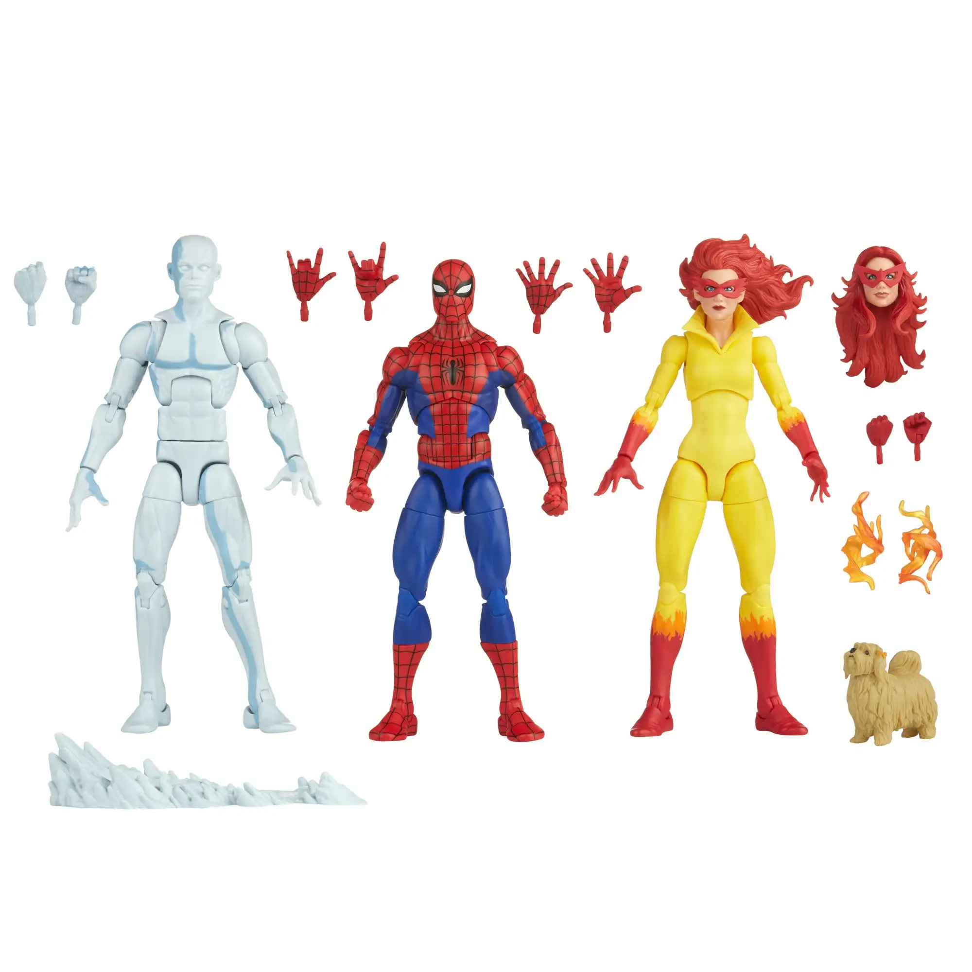 Marvel Legends Spiderman Friends Iceman Starfire 3-Pack 6&quot; Action Figure - $41.41+