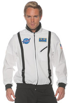 Underwraps Men&#39;s Astronaut White Space Costume Jacket 2X-Large 48-50 - £85.92 GBP